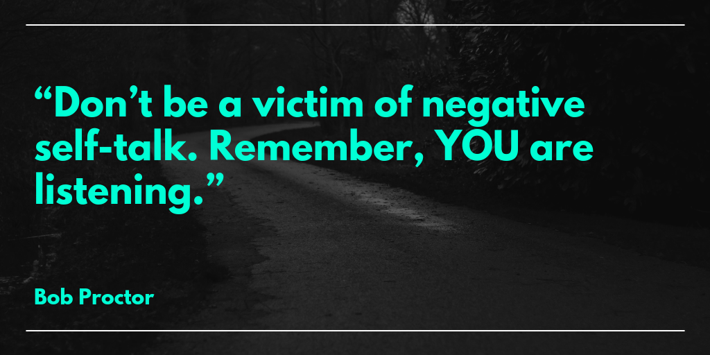 ‘Negative self-talk can be very damaging if you want to be creative’